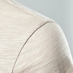T-shirt manches courtes en coton col Henry pour hommes
