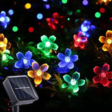Guirlande Lumineuse Solaire Florale pour Jardin