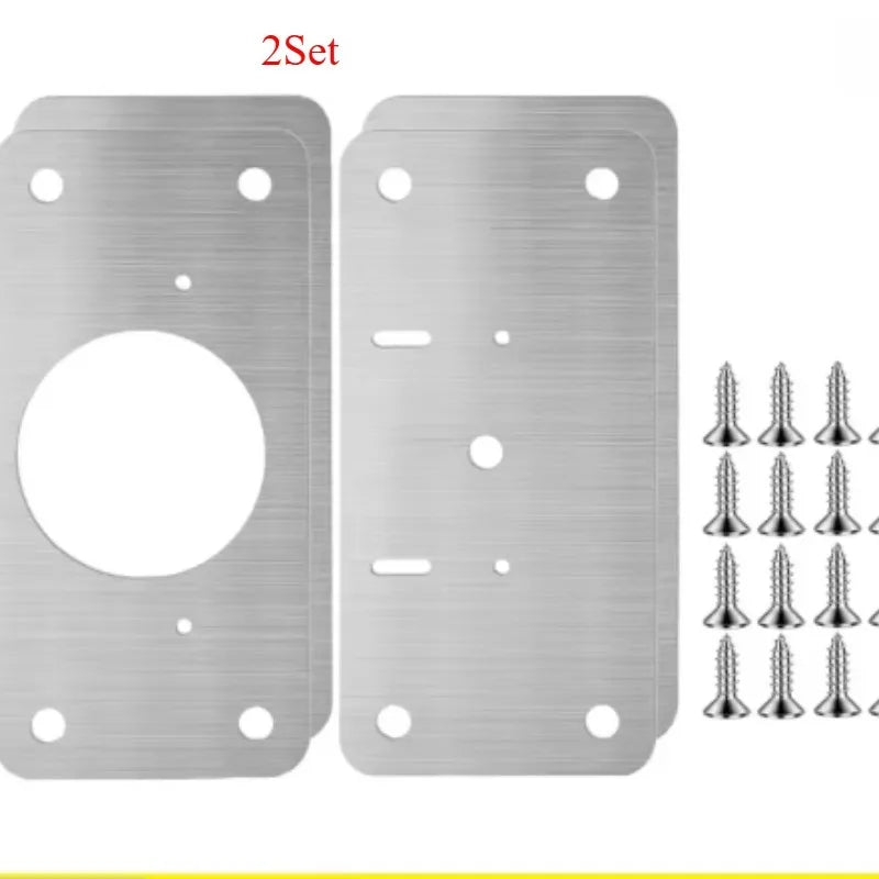 Kit de Réparation de Charnières d'Armoires en Acier Inox - 4PCS + VIS OFFERTES
