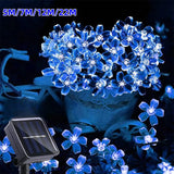 Guirlande Lumineuse Solaire Florale pour Jardin