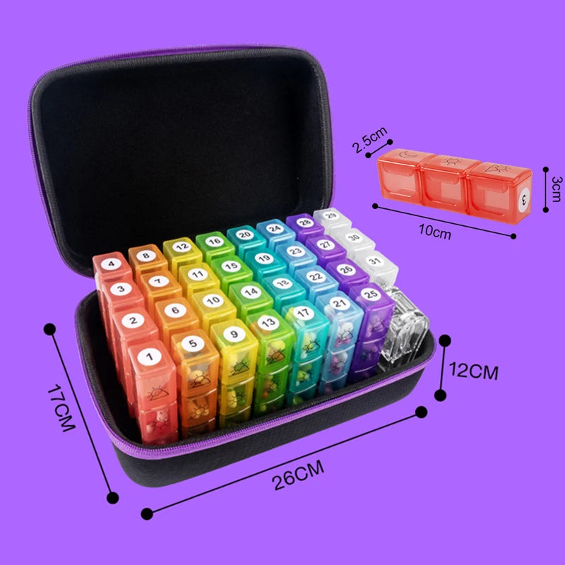 Coffret Pilulier 32 Jour - Matin/ Midi/ Soir
