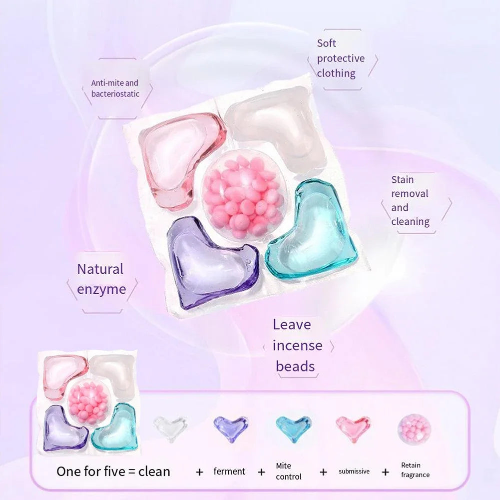 Lot de Capsules de Lessive 5 en 1 - 50 Lavages