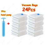 3x Sacs de Rangement sous vide 80% GAIN DE PLACE - Pompe OFFERTE