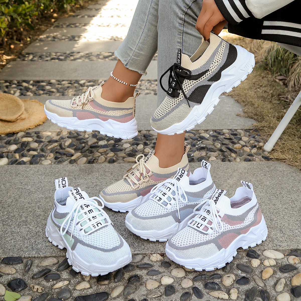 Baskets Femme Ultra Légères Confort Quotidien