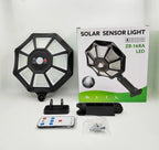 Projecteur Solaire Extérieur LED Étanche - avec Détecteur de Mouvement et Télécommande