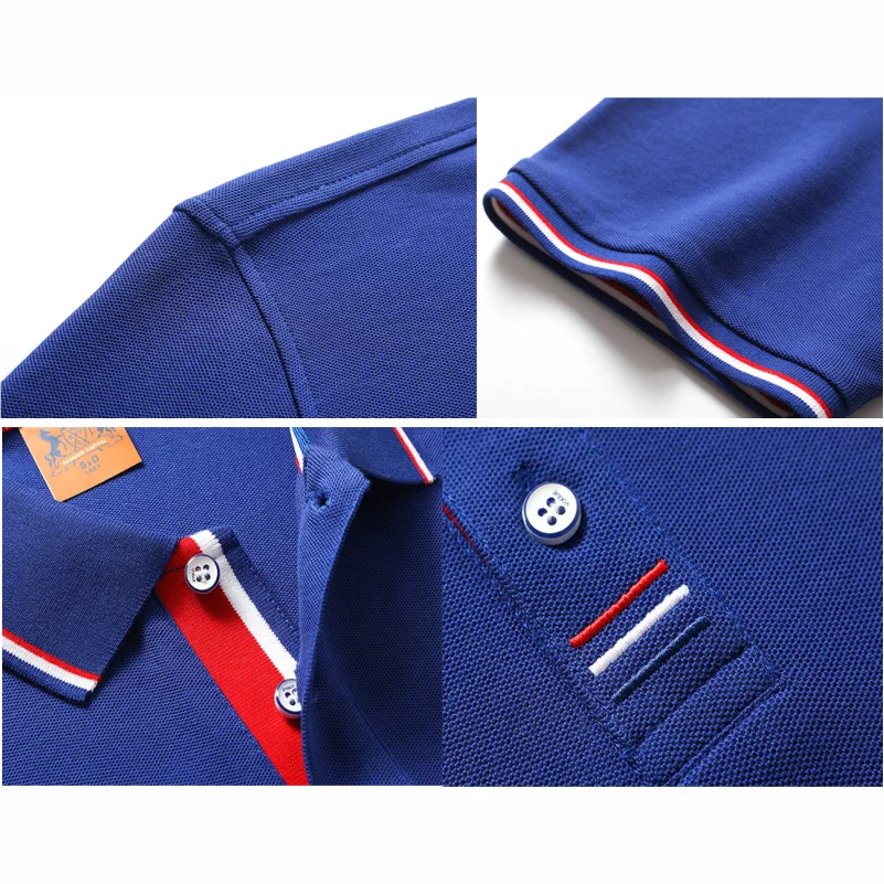 Polo homme décontracté respirant à col revers