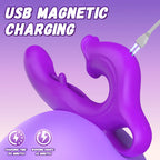 VelvetKiss – Stimulateur Féminin Rechargeable à Tapotement et Vibration, Massage Intime et Point G