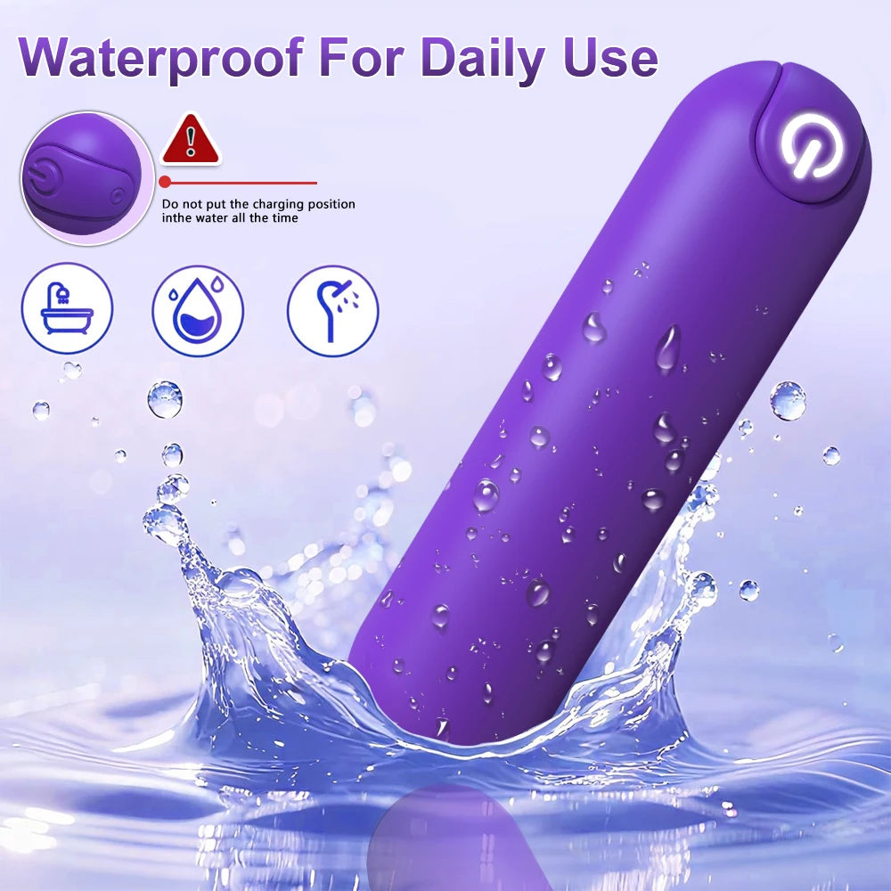 PULSE – Mini Vibromasseur 10 Modes de Vibration pour Clitoris et Tétons - Stimulateur Intime Compact pour Femme
