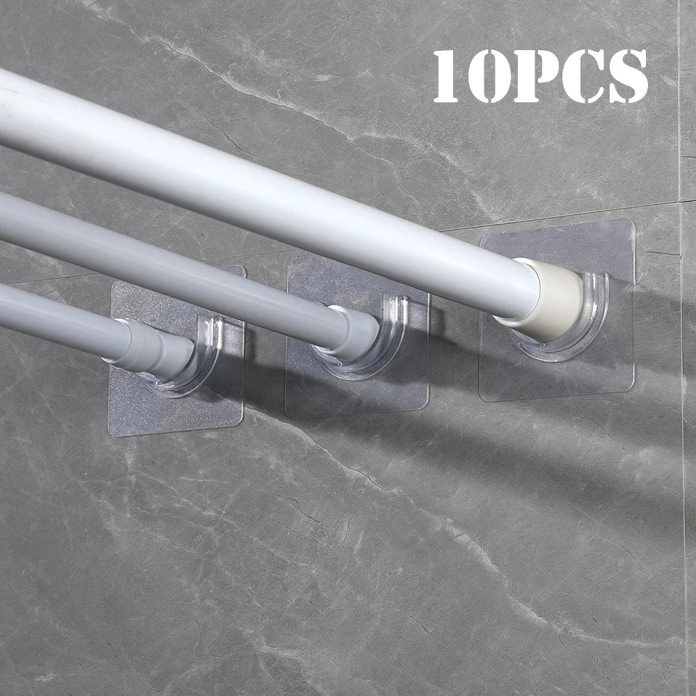 Lot de 10 Supports de Tringle Auto-adhésifs Puissant