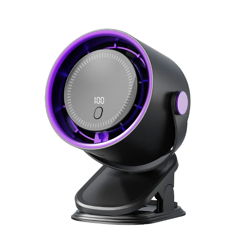 Ventilateur Électrique Multifonction Sans Fil à Clip – Silencieux avec Minuterie & Couverture jusqu’à 20 m²