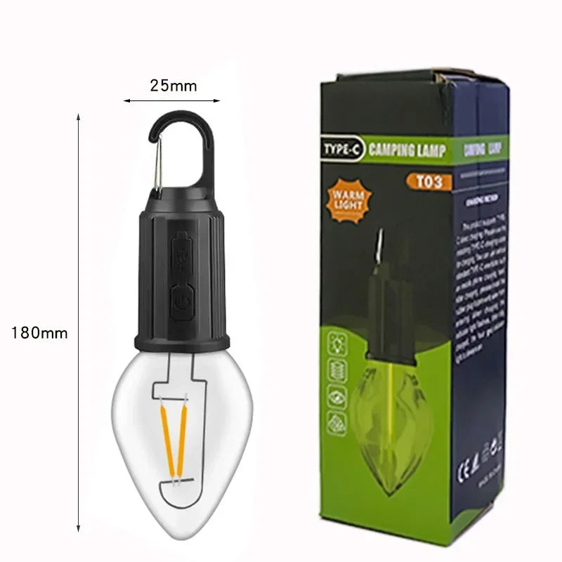 Lampe de Camping LED Étanche avec Crochet