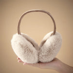 Cache-oreilles en fausses fourrure de lapin