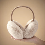 Cache-oreilles en fausses fourrure de lapin
