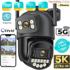 Caméra de Sécurité 5K Double Objectif – Vision 360° + Carte 32GB