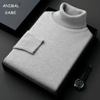 Pull à col roulé vintage pour hommes
