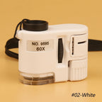 Loupe de Poche 60X avec LED – Mini Microscope Portable pour Bijoux, Devises et Inspection de Précision