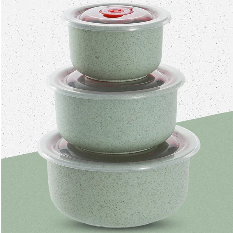 Bols Micro-ondables avec Couvercle Dateur - 3 pièces