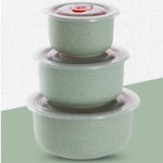 Bols Micro-ondables avec Couvercle Dateur - 3 pièces