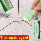 Lot de 2 Colles Teintées de Réparations pour Carrelage - Trous & Fissures