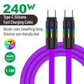 Câble RGB Silicone 240W à Charge Ultra-Rapide