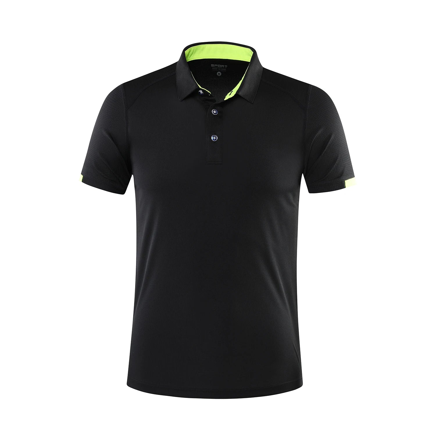 Polo homme manches courtes à séchage rapide — col revers respirant