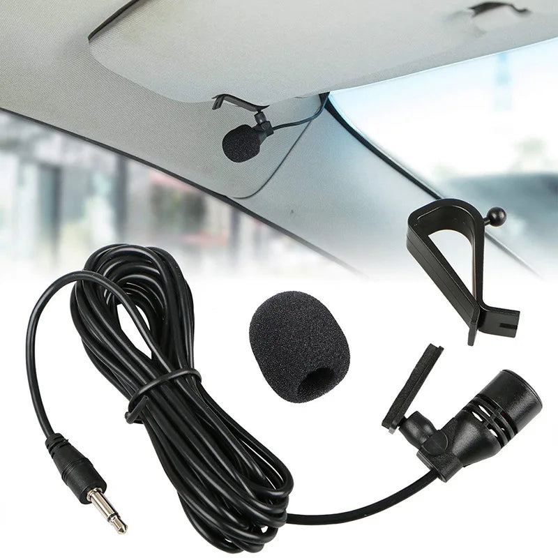 Microphone audio à clip pour voiture avec prise jack