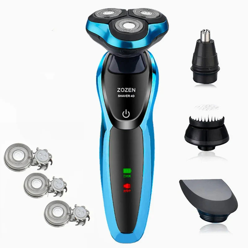 Tondeuse Électrique Visage, Cheveux & Corps Rasage à Sec ou Humide