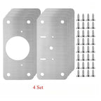 Kit de Réparation de Charnières d'Armoires en Acier Inox - 4PCS + VIS OFFERTES