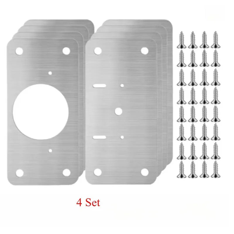 Kit de Réparation de Charnières d'Armoires en Acier Inox - 4PCS + VIS OFFERTES