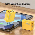 Chargeur FLASH Rapide 3.0 4 Ports - 2 USB + 2 Type-C