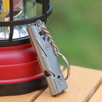 Sifflet de Survie à Double Tube Haute Puissance – Sifflet Métallique pour Randonnée, Camping et Secours