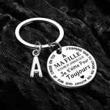 Porte-Clé à offrir "Ma fille" et "Mon fils" avec intiale - Idée Cadeau