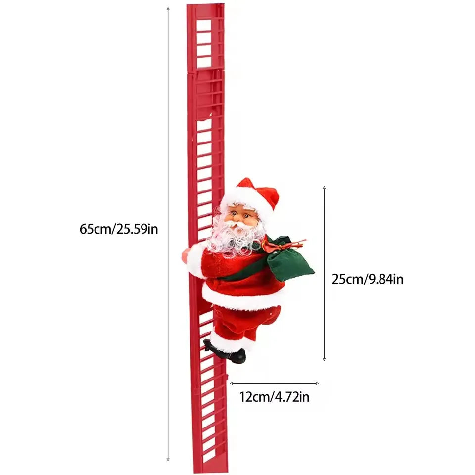 Échelle Père Noël Mécanique avec Musique & LED