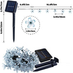 Guirlande Lumineuse Solaire Florale pour Jardin