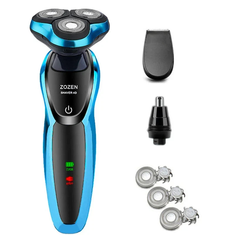 Tondeuse Électrique Visage, Cheveux & Corps Rasage à Sec ou Humide