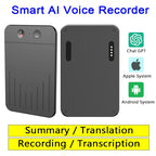 Enregistreur Vocal Intelligent IA avec Transcription & Traduction Compatible ChatGPT pour Discussion, Réunion, Appels – 8 à 256 Go