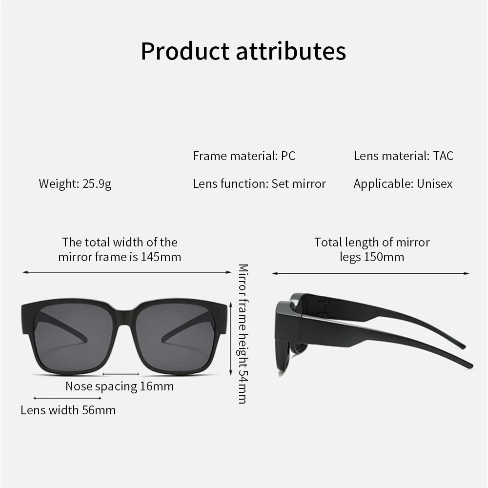 Surlunettes Solaires Polarisantes - Modèle Mixte