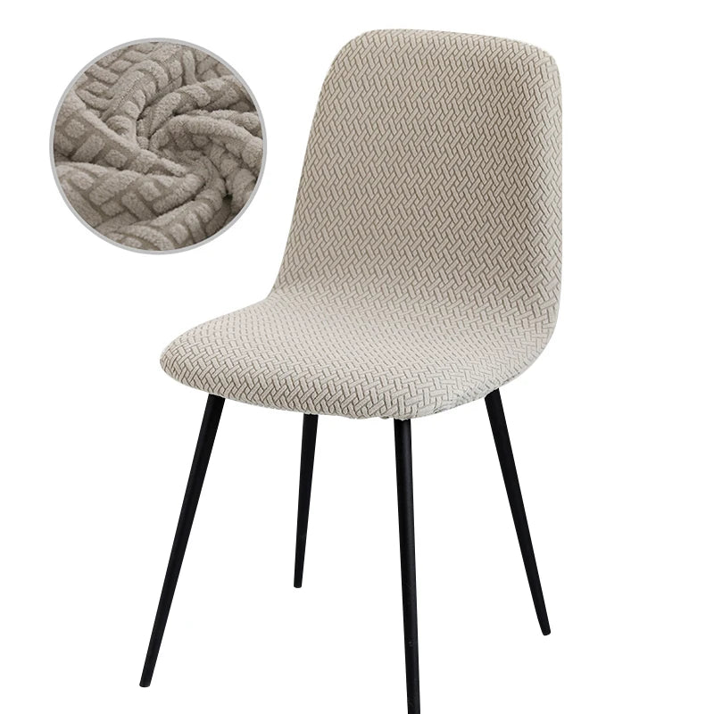 Housse de Chaise en Velours Extensible