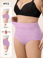Lot de Culottes Sculptantes Taille Haute Féminine