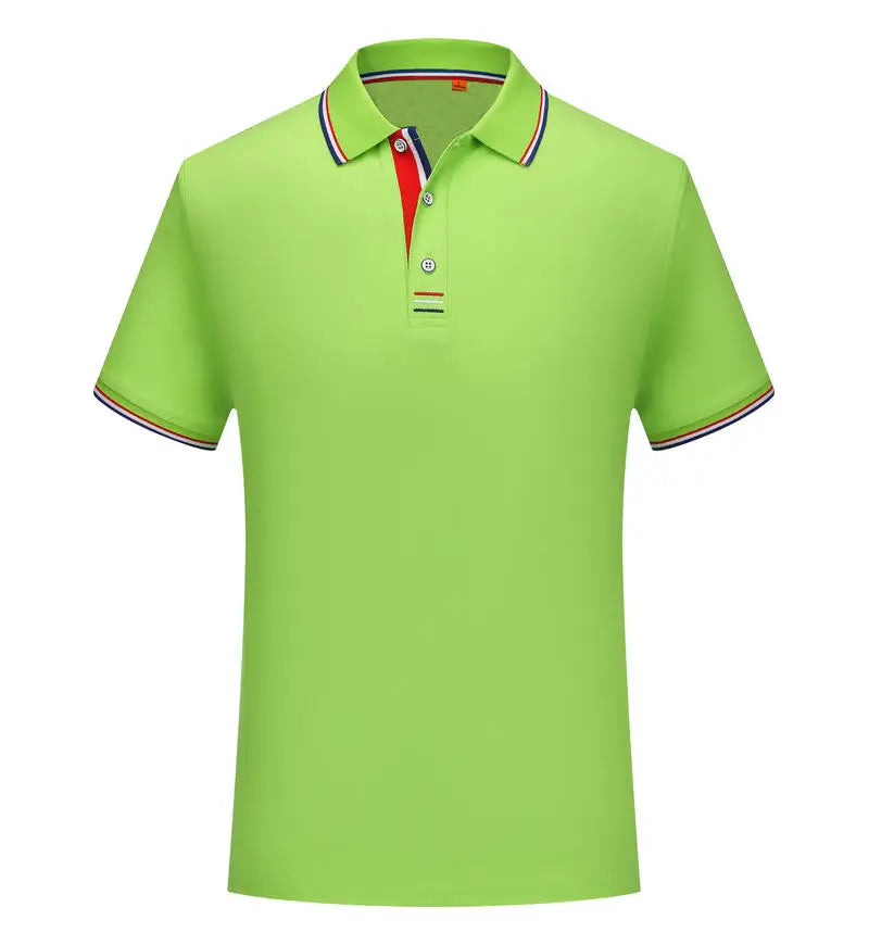 Polo homme décontracté respirant à col revers