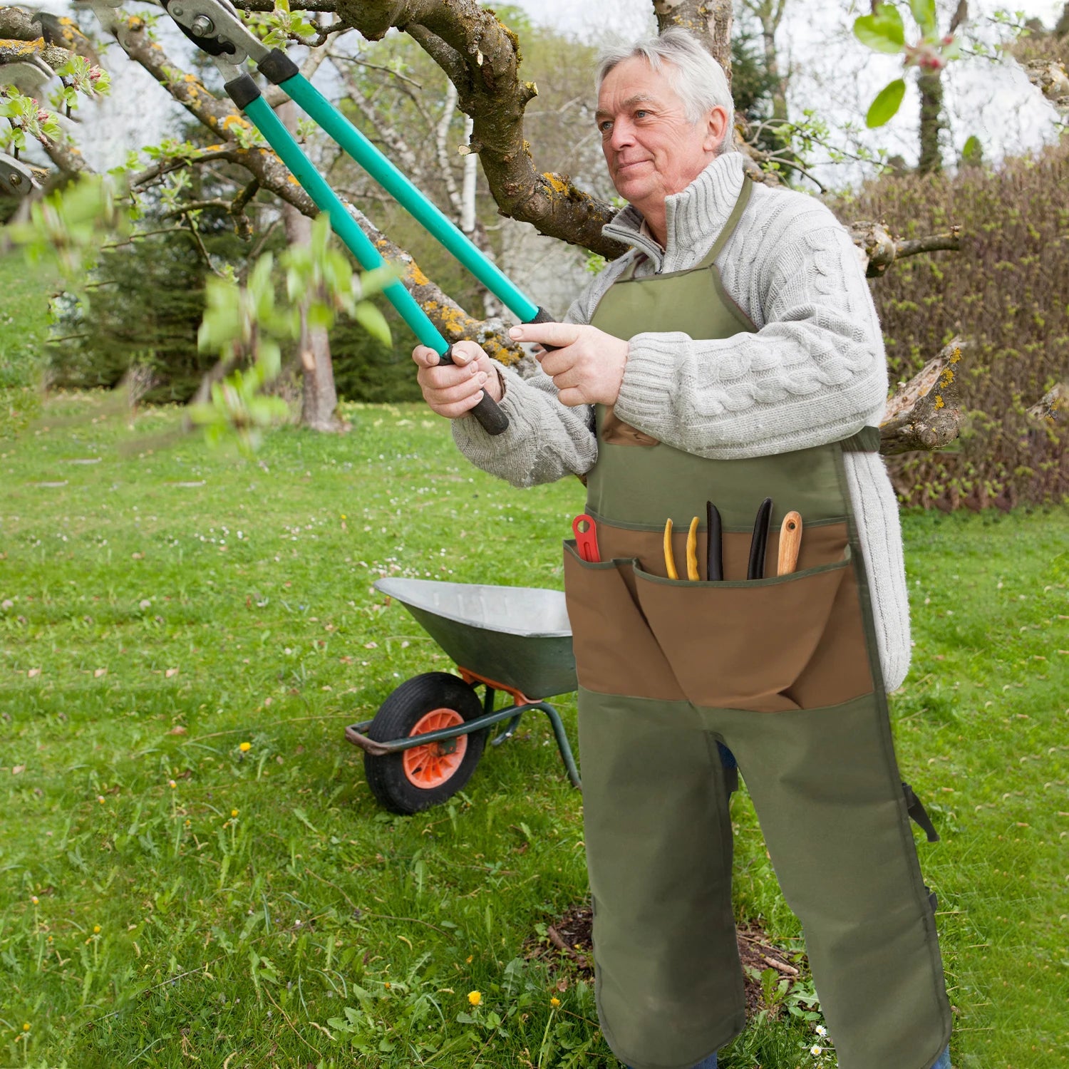 Tablier de Jardinage Protection des Jambes & Multi-poches