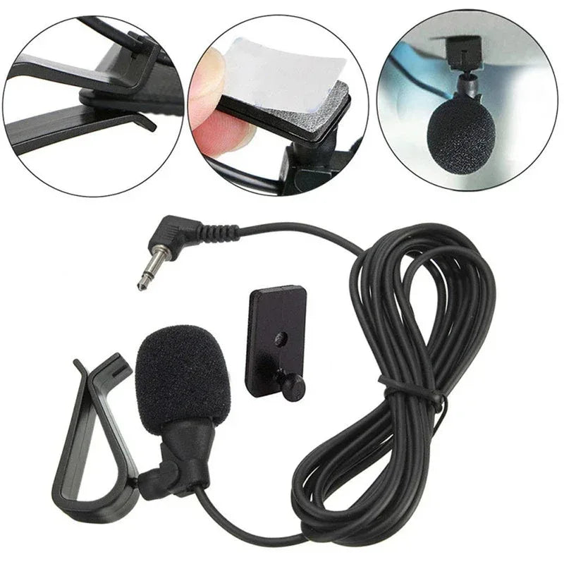 Microphone audio à clip pour voiture avec prise jack