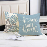 Taie de Coussin Bleu de Canapé à Différents Motifs