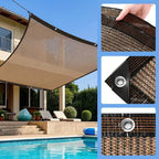 Toile d'Ombrage Protection UV - Terrasse, Jardin, Piscine...
