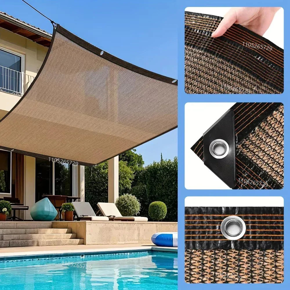 Toile d'Ombrage Protection UV - Terrasse, Jardin, Piscine...