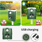 Répulsif Solaire Ultrason Haute Puissance Extérieur