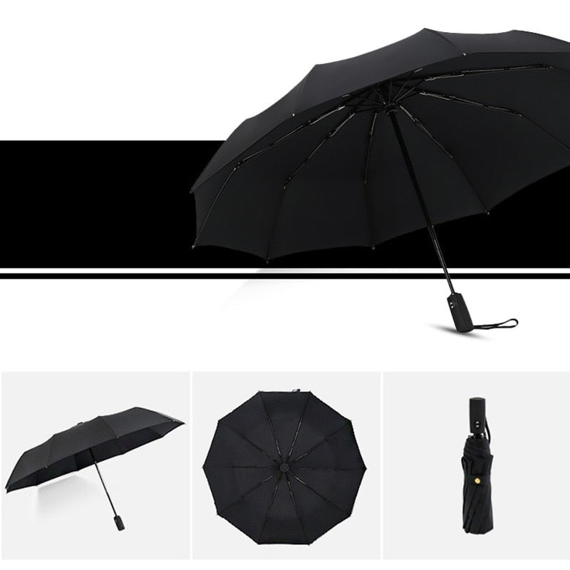 Parapluie XXL double couche et coupe-vent