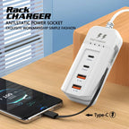 Station de Charge USB C 66W 4 Ports Adaptateur Mural - Charge rapide