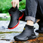 Bottines de Pluie d'Hiver Imperméables à Doublure Chaude – Semelle Antidérapante