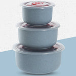 Bols Micro-ondables avec Couvercle Dateur - 3 pièces